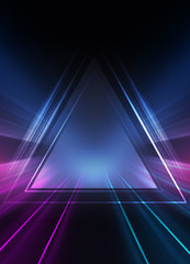 Empty dark abstract background. Background of an empty show scen