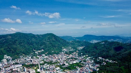 Fototapeta na wymiar aerial view of the Patong Thailand