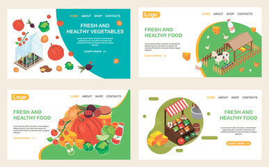 Organic Food Websites Set