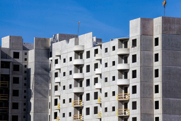 unfinished residential house