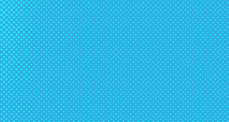 Blue halftone pop art background abstract vector comics style blank layout template with clouds beams and isolated dots pattern. For sale banner for your designe 1960s. with copy space eps10
