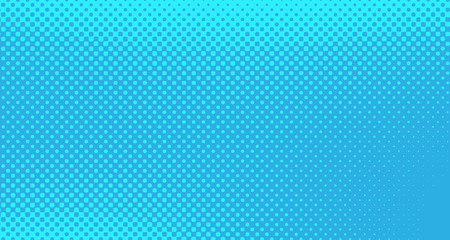 Blue halftone pop art background abstract vector comics style blank layout template with clouds beams and isolated dots pattern. For sale banner for your designe 1960s. with copy space eps10