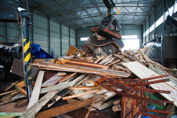 Waste recycling factory