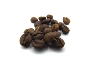 coffee beans isolated on white background