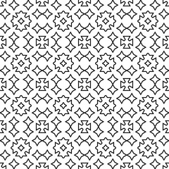 Abstract thin line seamless pattern. Linear ornamental geometric background. Wrapping paper. Vector illustration.         