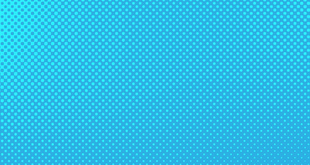 Blue halftone pop art background abstract vector comics style blank layout template with clouds beams and isolated dots pattern. For sale banner for your designe 1960s. with copy space eps10