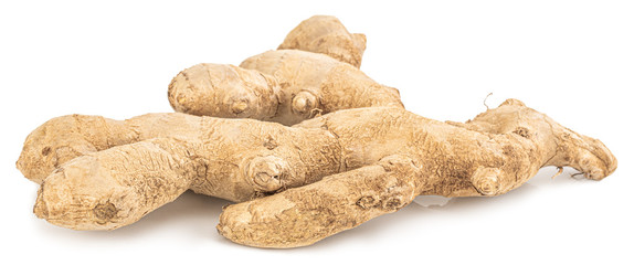 Ginger Isolated on white background Clipping Path