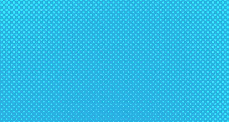 Blue halftone pop art background abstract vector comics style blank layout template with clouds beams and isolated dots pattern. For sale banner for your designe 1960s. with copy space eps10