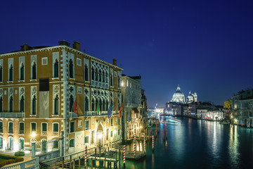 Obraz premium Clear night over Venice Grand Canal