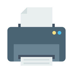 Printer Vector illustration. Modern flat design graphic elements. 