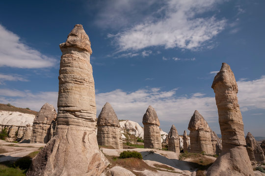 images of the cappodocia rock formations in Turkey