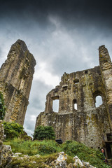 ruins of old Corfe castle UK