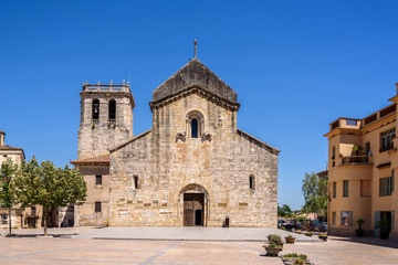 St. Peter's Church in the ancient city of Besalu in Catalonia, Spain