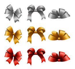 Collection of bows and ribbons