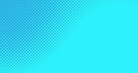 Blue halftone pop art background abstract vector comics style blank layout template with clouds beams and isolated dots pattern. For sale banner for your designe 1960s. with copy space eps10