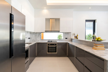 Western kitchen in luxury home