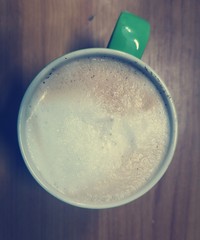 abstract background with cup of coffee