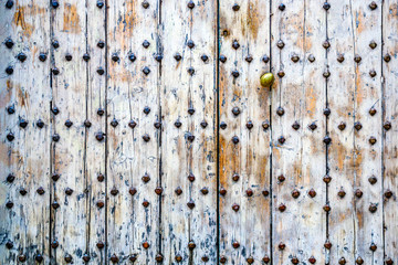 old wooden door texture background in england uk