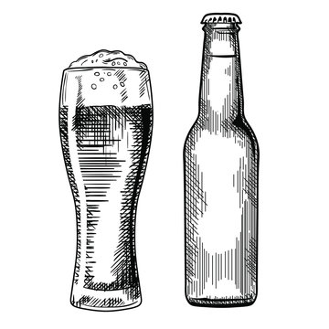 Beer Bottles Png Drawing, Transparent Png - 613x720(#1144693) - PngFind