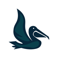 blue bird on white background