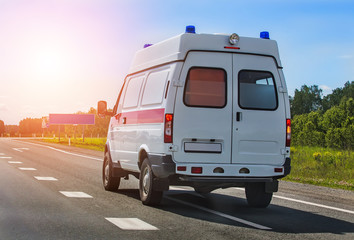 ambulance car of an emergency medical service © Yuri Bizgaimer