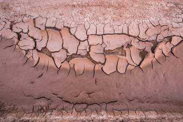 Ground crack texture background