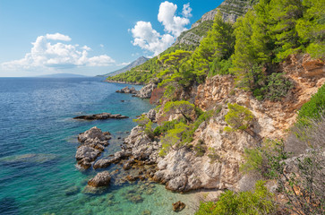Croatia - The coast of Peliesac peninsula near Zuliana