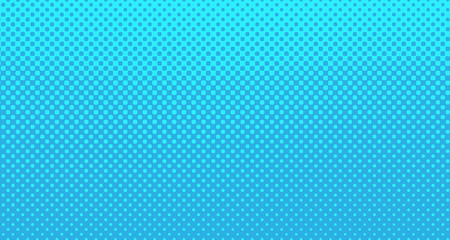 Blue halftone pop art background abstract vector comics style blank layout template with clouds beams and isolated dots pattern. For sale banner for your designe 1960s. with copy space eps10