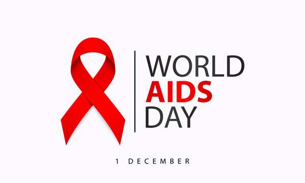 World Aids Day. Minimalist background with red ribbon and Luxury Style. Designed for web, banner, background, wallpaper, flyer, template, presentation, backdrop, etc. Suitable for your business.