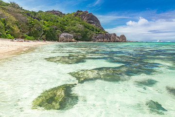 Obraz premium beach of seychelles la digue island