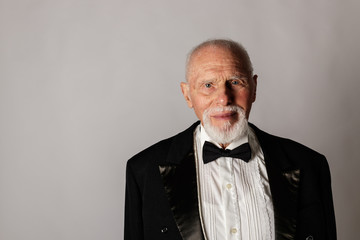 Old man in a tailcoat.