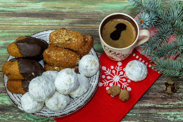 New Year and Christmas composition