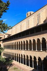 Fototapeta premium Inner courtyard of Pedralbes Monastery in Barcelona, Spain