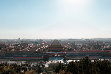 View of the Forbidden City complex from a survey point