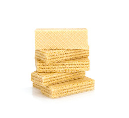 wafer biscuit isolated on white background.