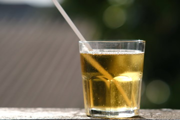 glasses of cocktail on a background