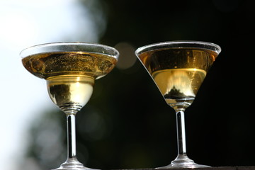 glass of cocktail on table