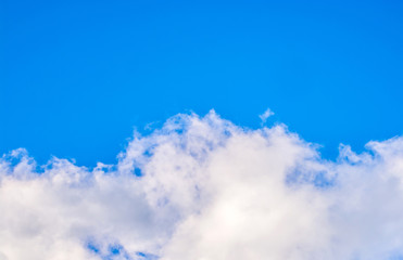 Blue sky with clouds background, texture