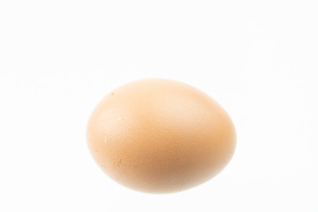 Eggs that are isolated on a white background