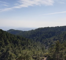 Fototapeta premium view of mountains