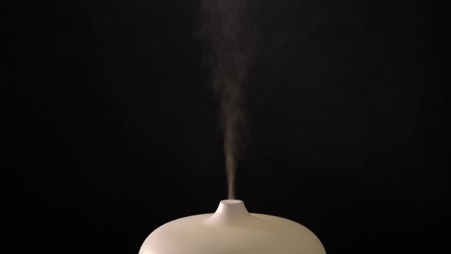 Steam from a humidifie closeup