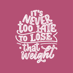 Abstract lettering about sport and fitness for poster or print design. Healthy lifestyle. Modern calligraphy for business success concept. Handwritten letters. Typography funny quote. Vector