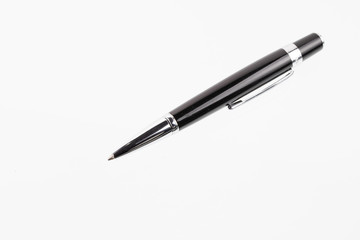 Black pen isolated on white background