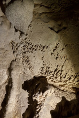 Rock formations in cave