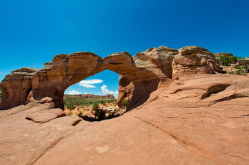 Beautiful arch formation in Arches National Park, Utah