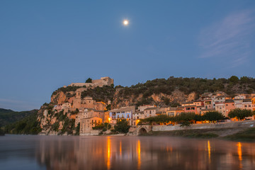 Fototapeta na wymiar Sunrise at Miravet, Mediterranean town, Tarragona. Spain