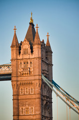 Fototapeta na wymiar Powerful structure of Tower Bridge in London