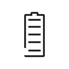 Battery icon vector isolated on background. Trendy sweet symbol. Pixel perfect. illustration EPS 10. - Vector