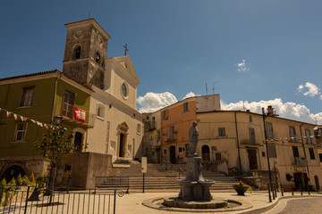 Fornelli, Isernia, Molise. The Church of San Pietro Martire. View.