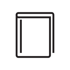 Book icon vector isolated on background. Trendy sweet symbol. Pixel perfect. illustration EPS 10. - Vector